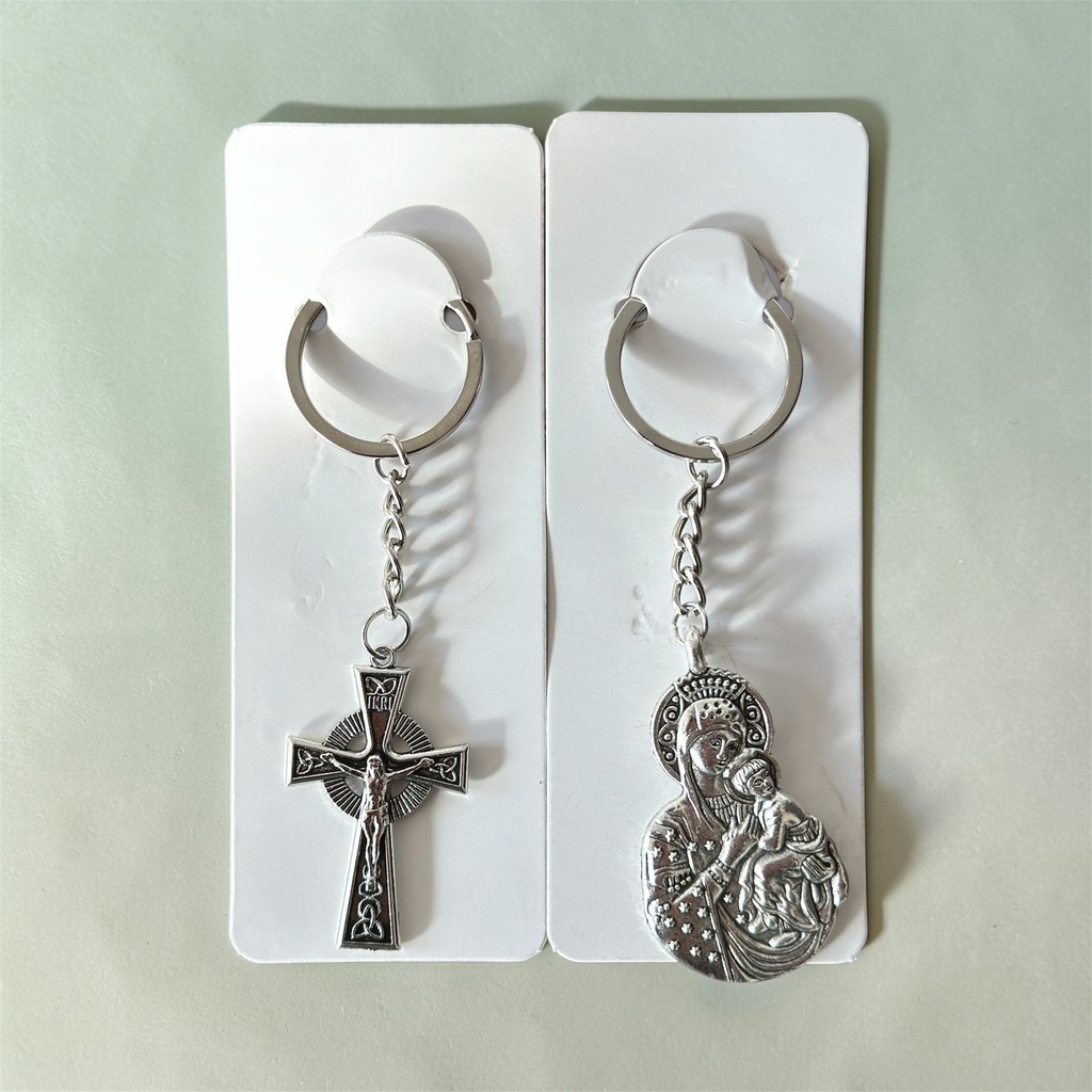 Christian metal keychains