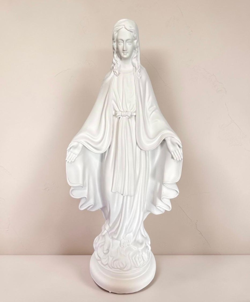 Pure White Virgin Mary Statue
